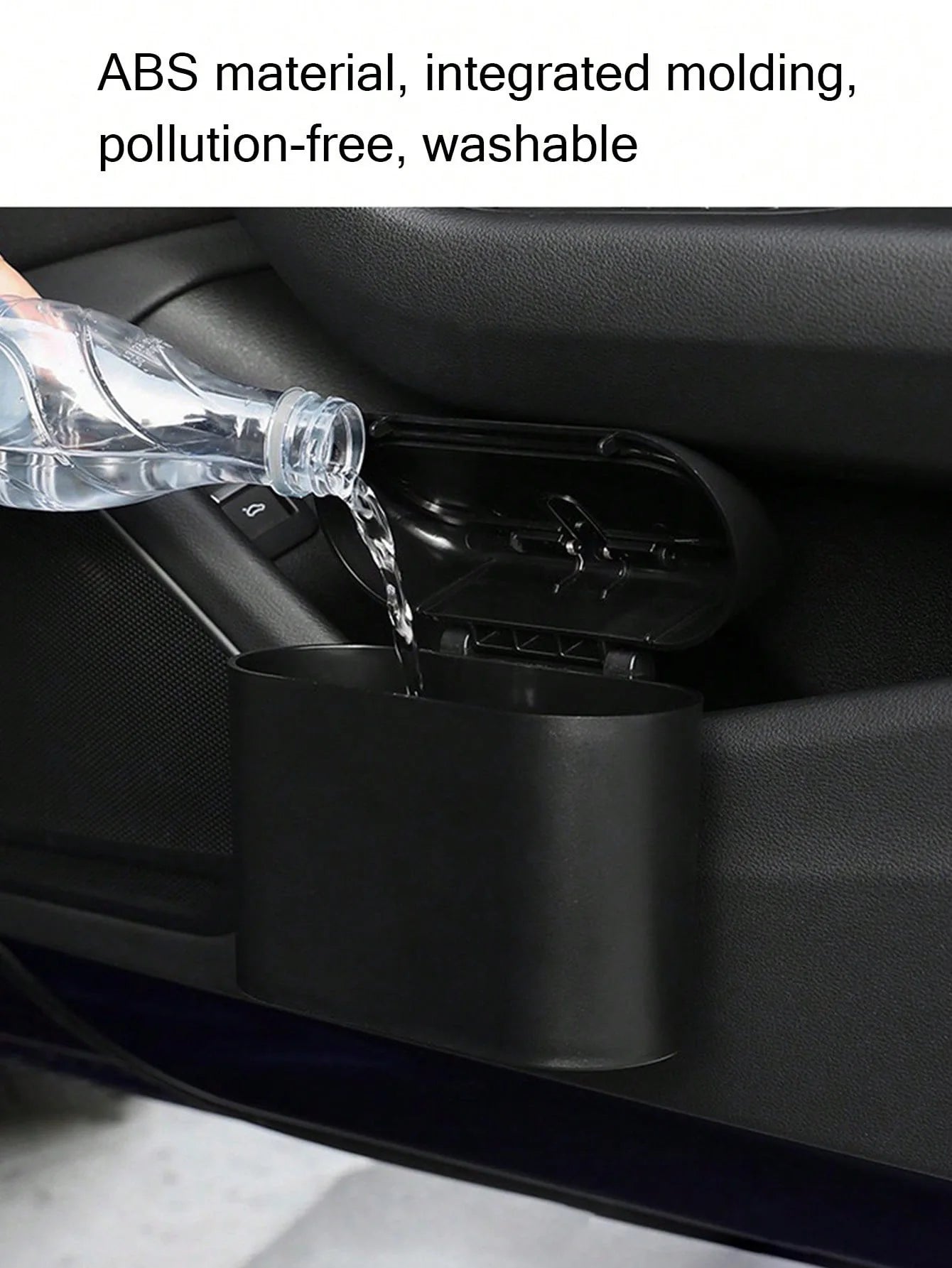 Car Trash Can Storage Box Door-side Hanging Lid Multifunctional Mini Qme