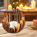 Wooden Candle Holder Creative Candlestick Tea Light Holders Qme Default Title