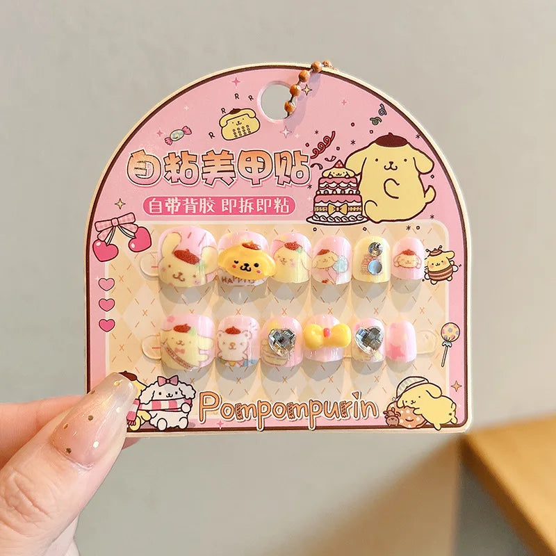 Hello Kitty Kuromi New Nail Stickers Nail Art Stickers Nail Decals 3D Stickers Non-toxic, Odorless, Waterproof Qme 1
