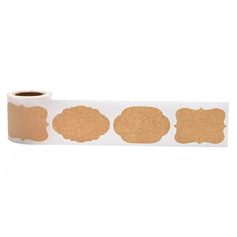 120PCS/Roll Removable Spice Sticker with Erasable Pen Waterproof Label Sticker Home Kitchen Decoration Jar Bottle Tag Sticker Qme D-120PCS