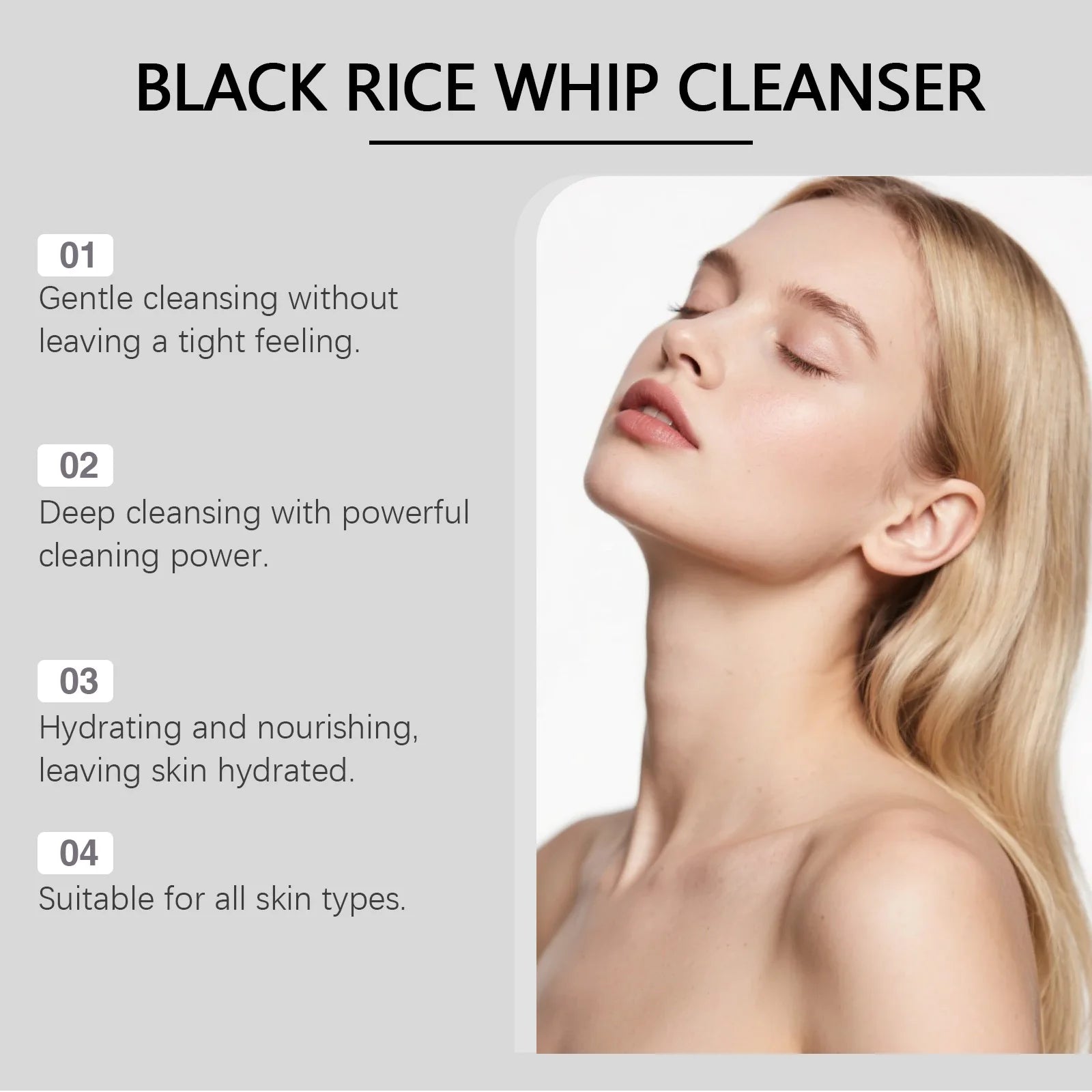 Multi-Option Facial Cleanser Oil Control Brightening Skin Cleansing Moisturizing Blackhead Remove Skincare Face Wash Foam Face Qme