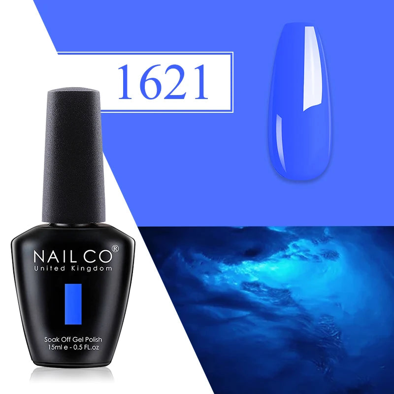 NAILCO Red Gel Nail Polish Wine Purple Semi Permanent Soak Off UV