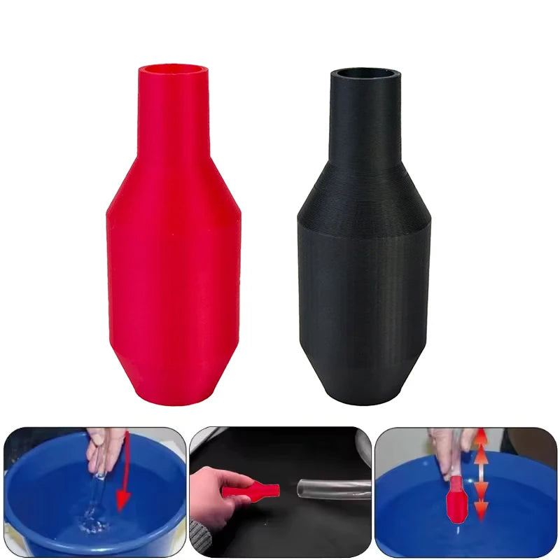 1/2Pcs PLA Siphon Filler Pipe Connector Manual Pumping Oil Pipe Fittings Siphon Connector Gasoline Fuel Water Shaker Siphon Qme 2pcs color mixing