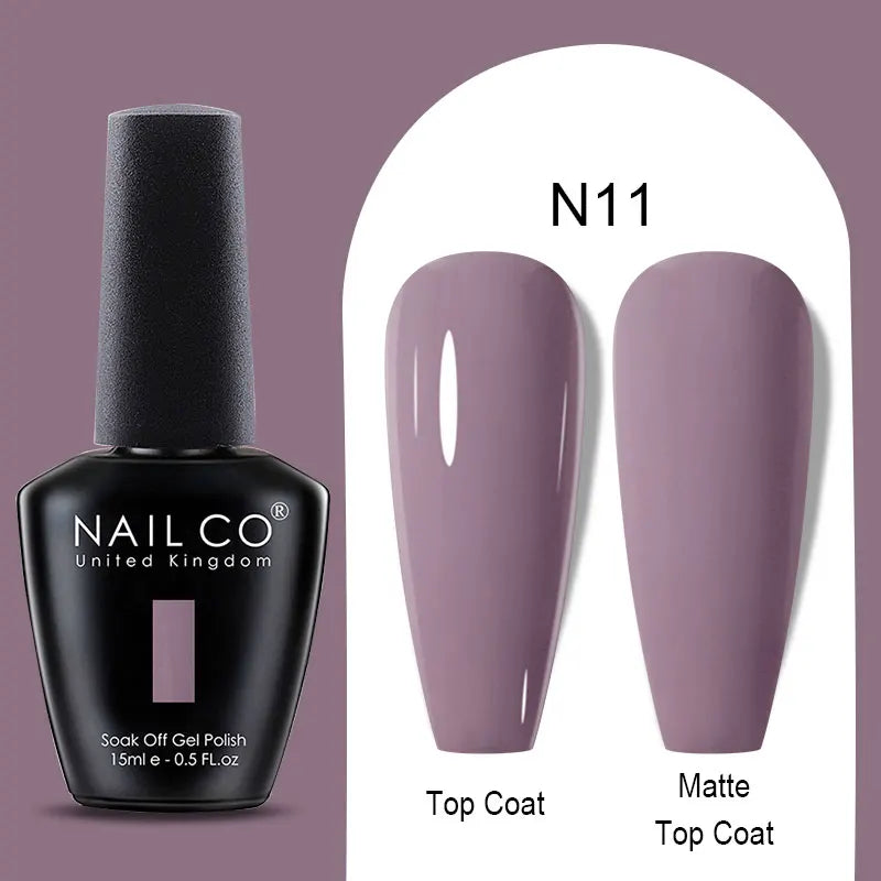 NAILCO Winter Red Gel Nail Polish Semi Permanent Soak Off Varnishes