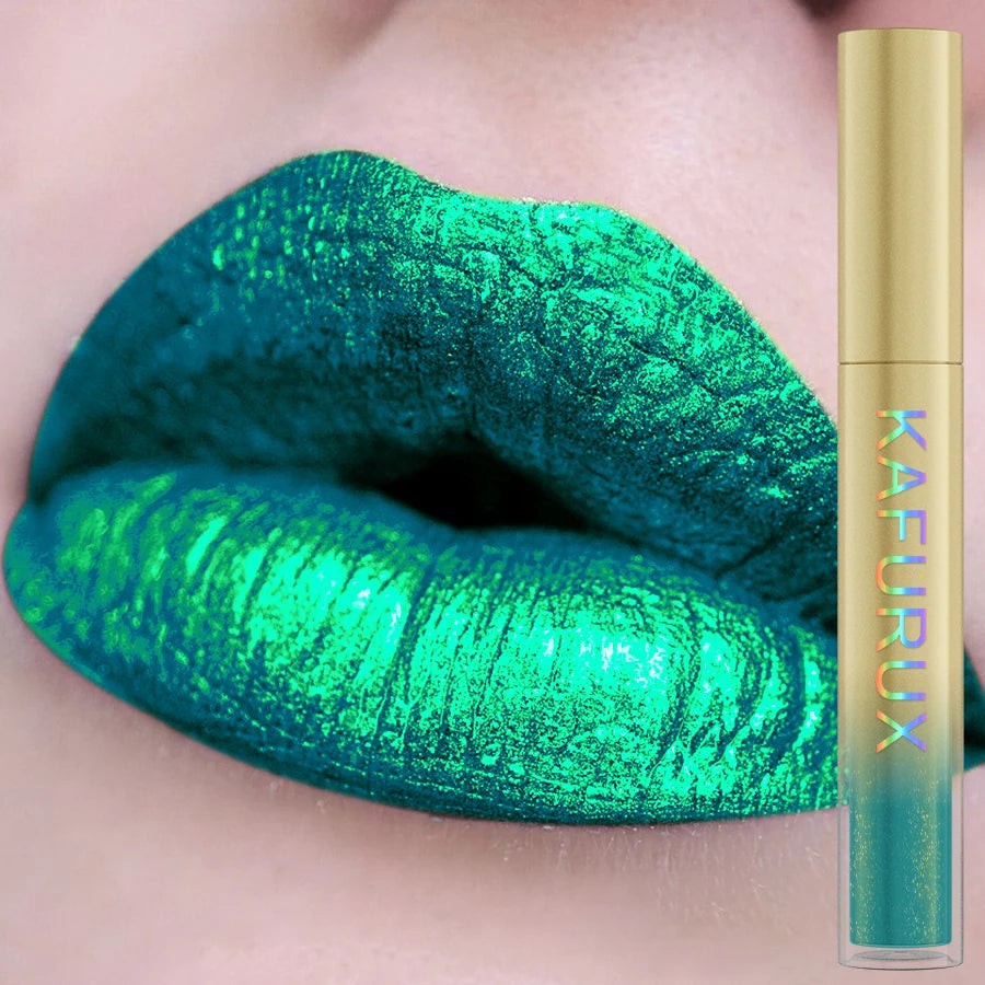 14 Colors Sparkling Shine Lip Glaze Glitter Metallic Long Lasting Qme 110