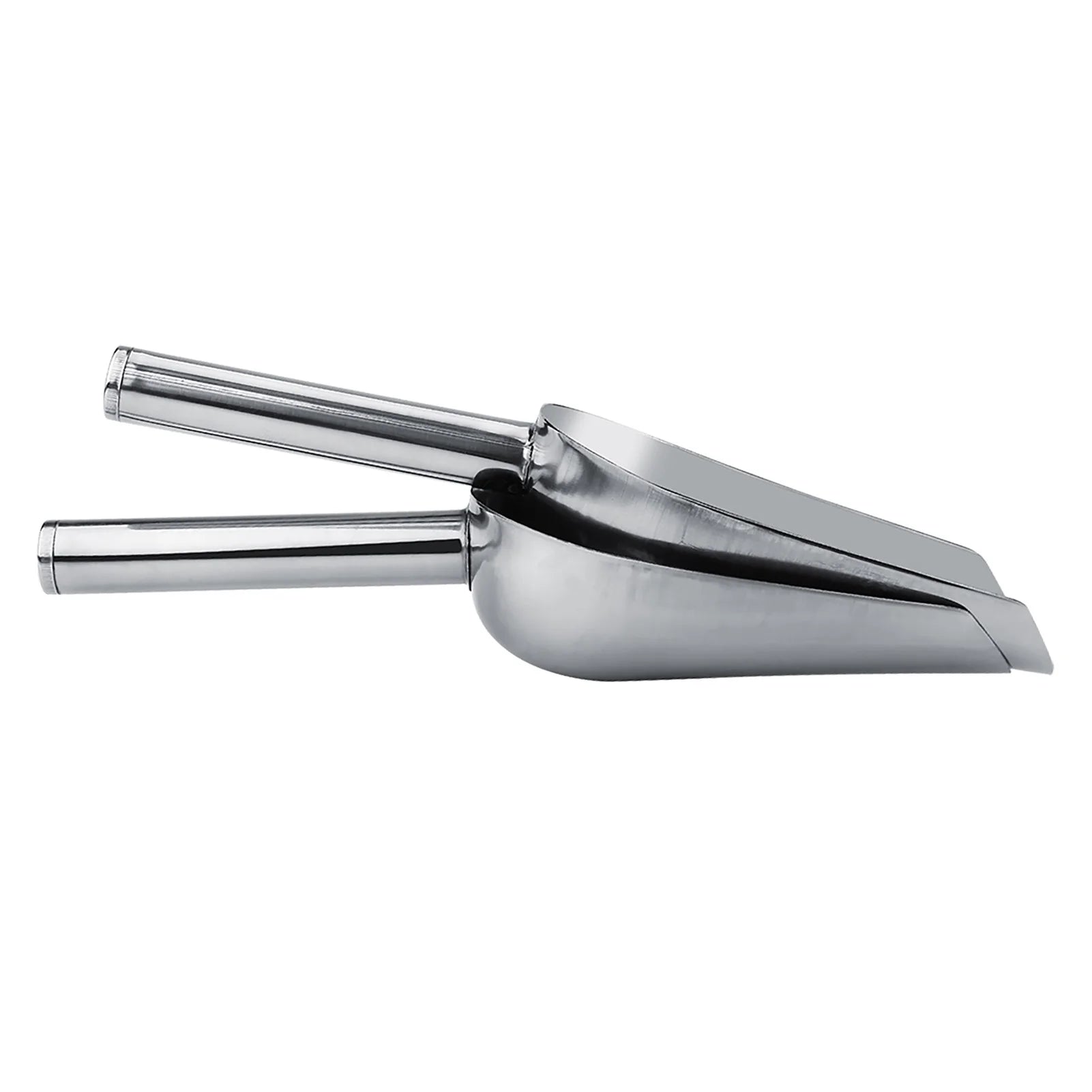 5PCS Stainless Steel Ice Scoop / Ice Tongs Set Food Serving Scoop Clip for Ice Cube Candy Flour Grain Buffet BBQ Bar Qme