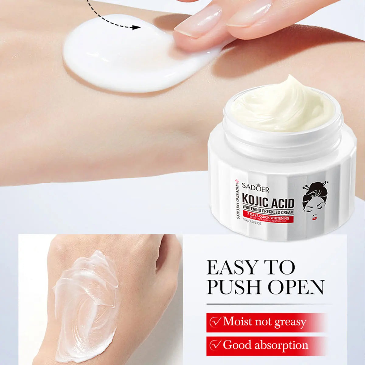 Kojic Acid Whitening&spot Removing Cream Moisturizing&brightening Face Qme
