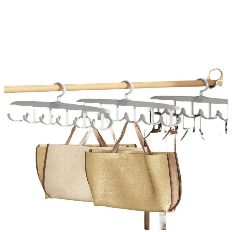 Portable Home Dorm Storage 12-Hook Rotating Hanger Space-saving Qme