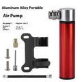 Mini Aluminum Alloy Bicycle Pump Portable Silver Road Mountain Bike Qme 8