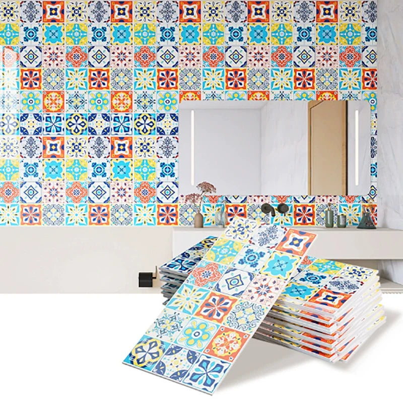 40cm European Self-Adhesive Wallpaper Waterproof and Oil Resistant PVC Kitchen Wall Sticker Bathroom Wallpaper Cabinet Wallpaper Qme