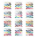 Seasonal Color Selection Cards 12 Piece Seasonal Clear Acrylic Season Color Analysis Template Cards for Clothing Outfits Makeup Qme 12pcs