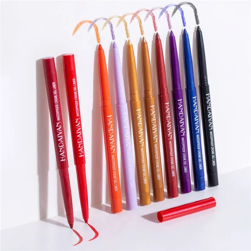 20 Colors Waterproof Matte Eyeliner Gel Long Lasting Professional Sweatproof Non-smudge Multicolor Ultra-fine Eyeliner Pencil Qme