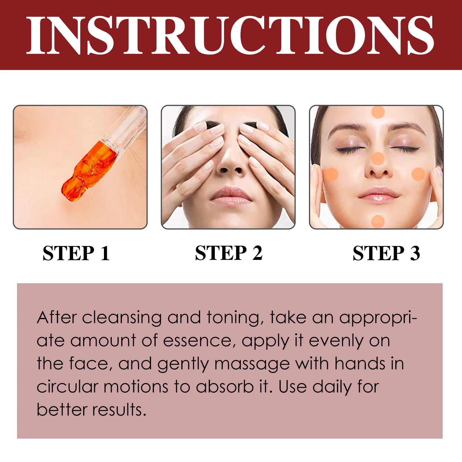 Retinol B3 Face Essence Deep Moisturizing Fade Fine Line Lifting Firming Repair Smooth Nourish Tighten Brighten Serum Skin Care Qme
