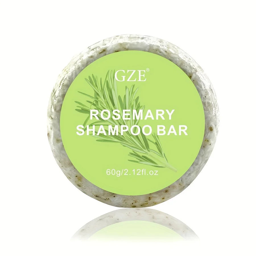 GZE Rosemary Hair Strengthens Shampoo Bar: Cleanses and Helps Strengthen Weak and Brittle Hair Qme GZE125