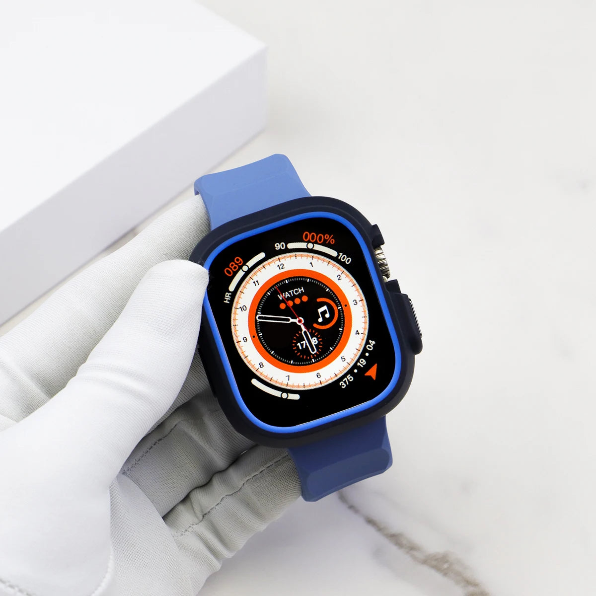 Silicone Sport Strap+Case for apple watch 9 8 7 6 SE 5 Ultra 2 Belt Bracelet Iwatch Series 49mm 45mm 41mm 44mm Protective Cover Qme