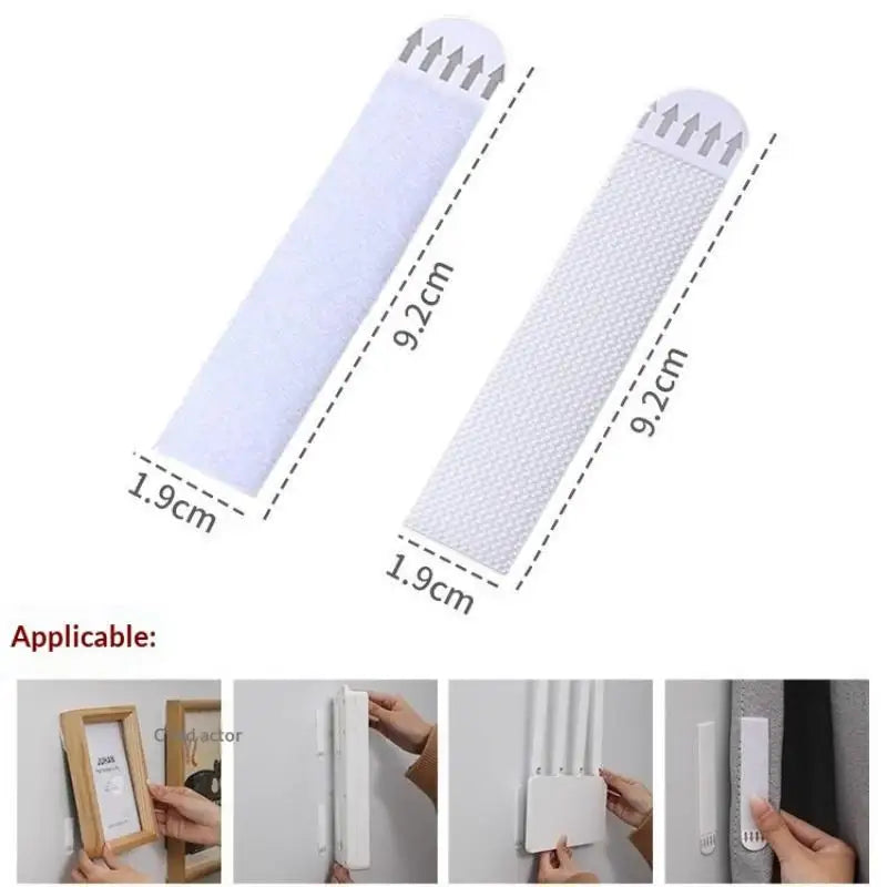 4/12pcs Tape Double Sided Strips Adhesive Hanging Mounting Picture Wall Stickers Sticky Removable Duty Heavy Pads Sticker Poster Qme size1 B