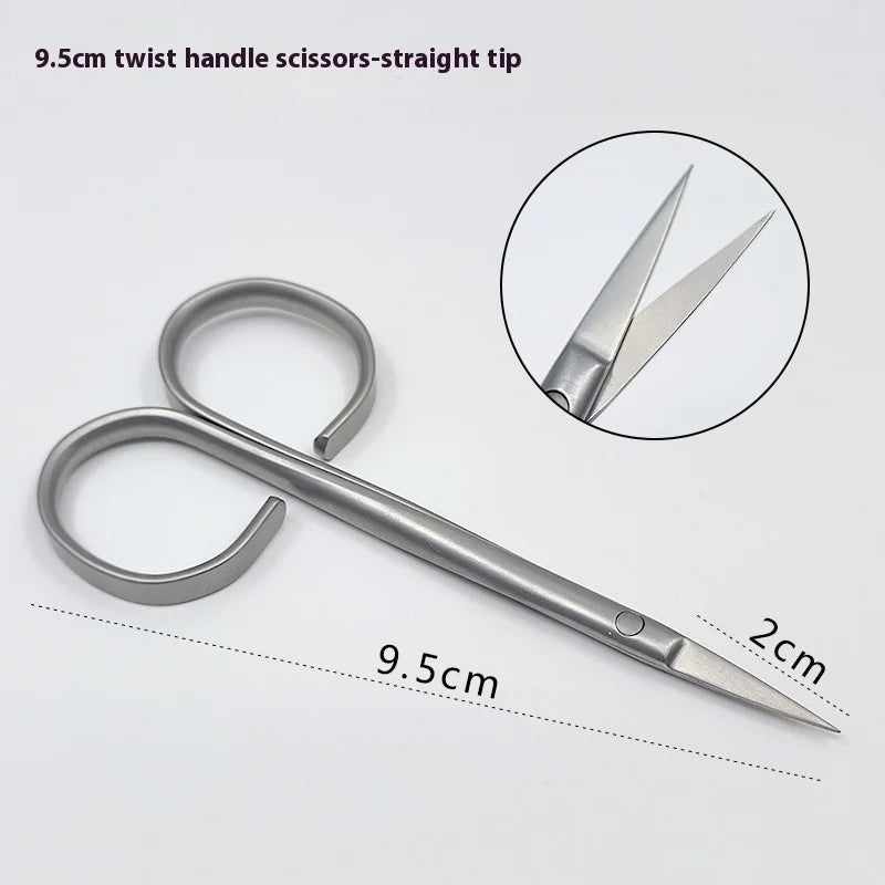Gold Handle Scissors Ophthalmology Shears Double Eyelids Rapid Qme i