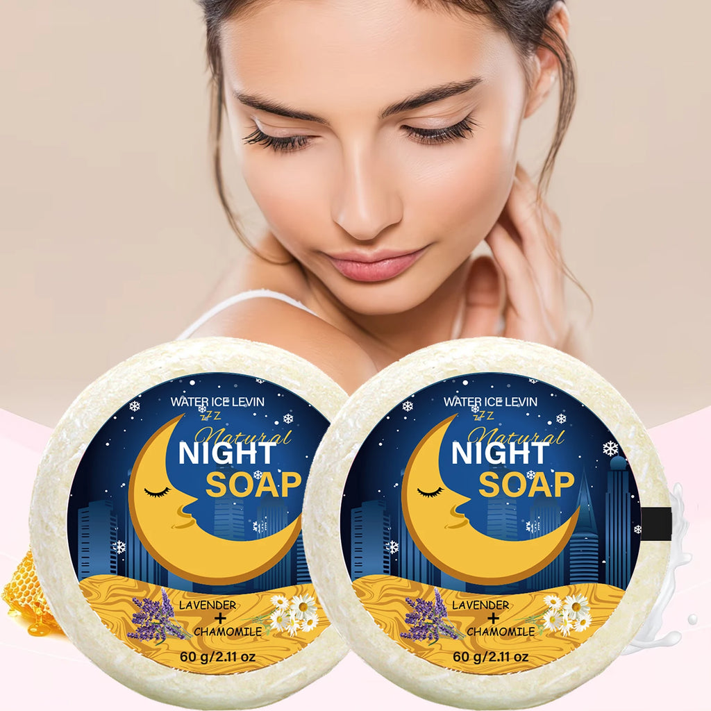 Niacinamide Infused Night Bath Soap, Gentle Clean & Hydrate Skin with Herbal Extracts Qme