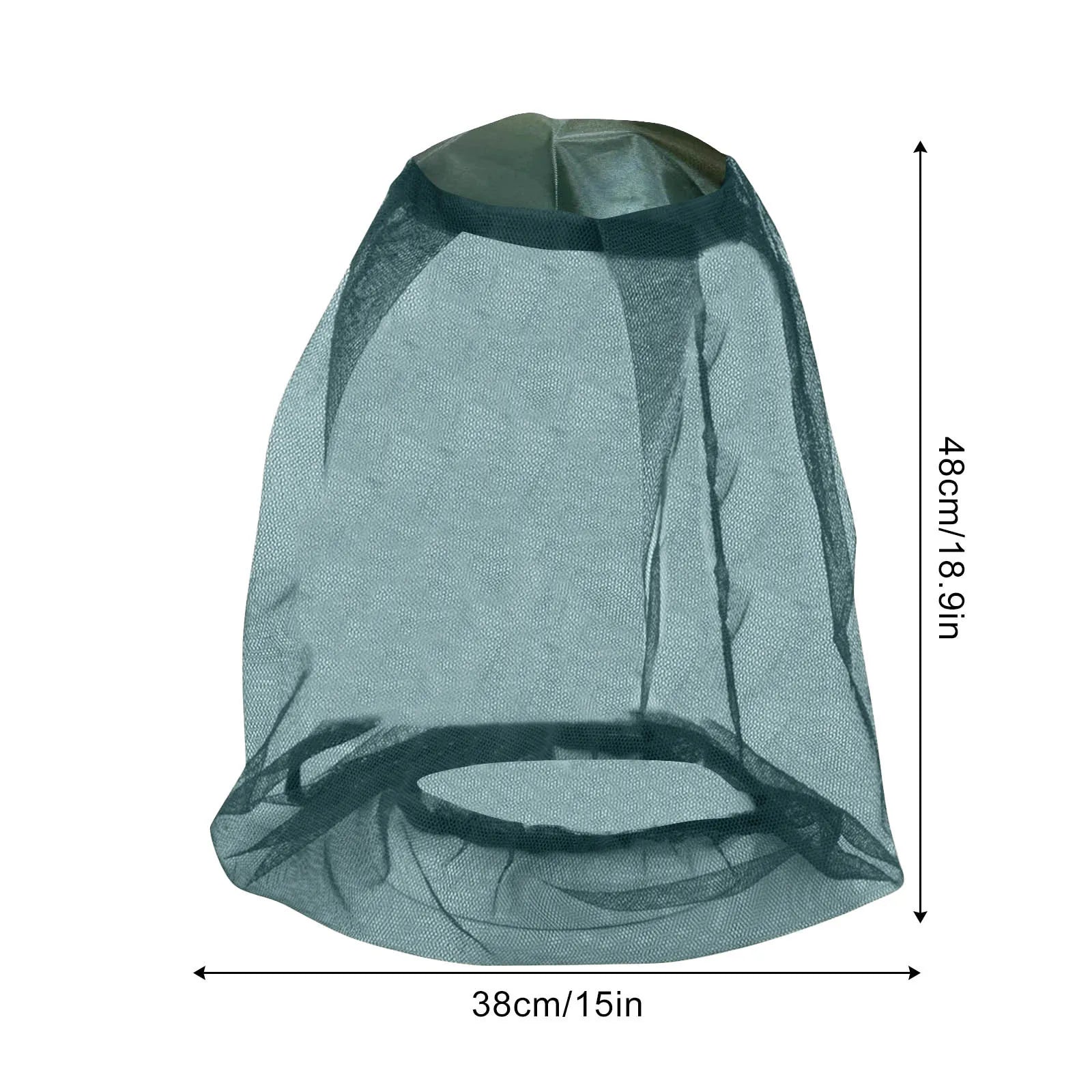 Breathable Mesh Mosquito Head Nets Lightweight Outdoor Camping Fishing Anti-mosquito Cover Gardern Orchard Insect-Proof Mask Qme