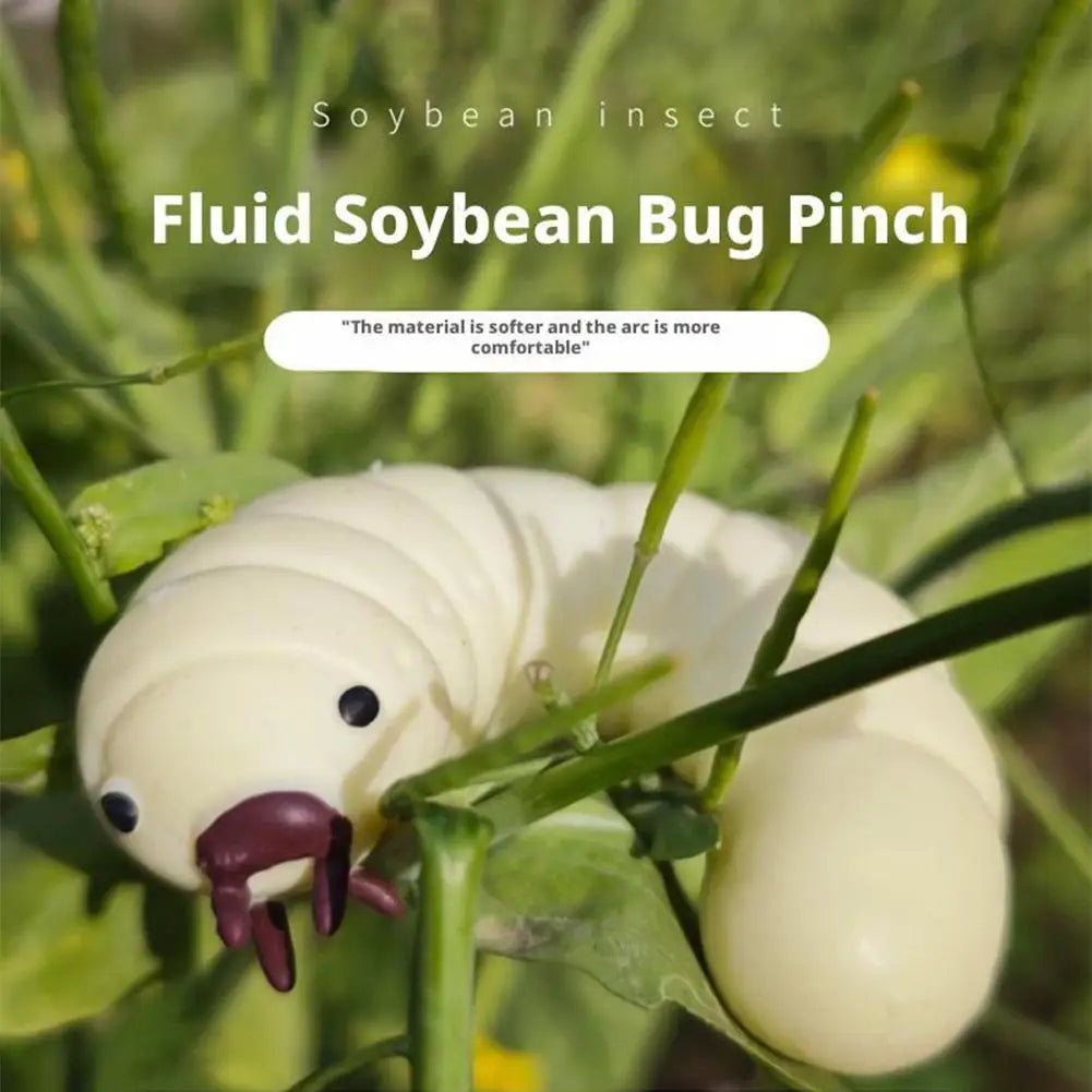 Soybean Bug Pinching Fun Worm Funny Kneading Fidget Sensory Play Qme