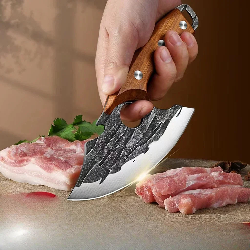 Outdoor Pick Bones Dedicated Knife Hand-forged Meat Cutting Slaughter Qme