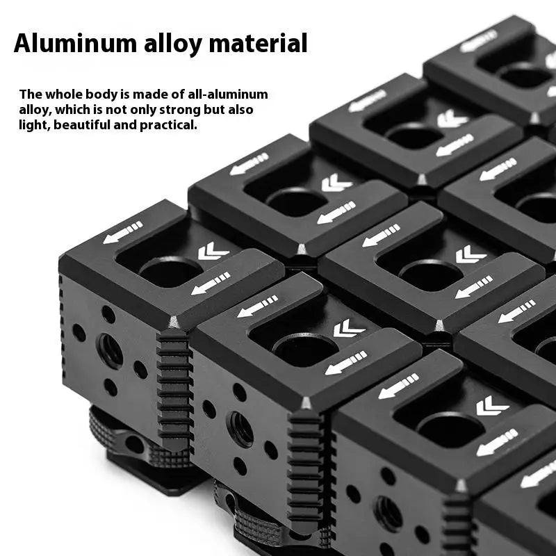 Camera Accessories Three-head Cold Shoe Base Aluminum Alloy Extension Qme