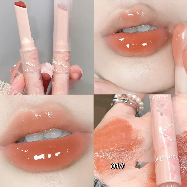 Gege Bear Flower Language Honey Heart Lipstick Love Shiny Qme GX1030-01