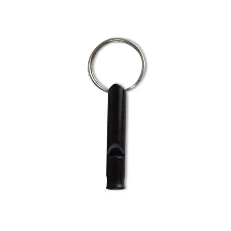 1 Small Multifunctional Aluminum Emergency Survival Whistle Keychain Qme Black
