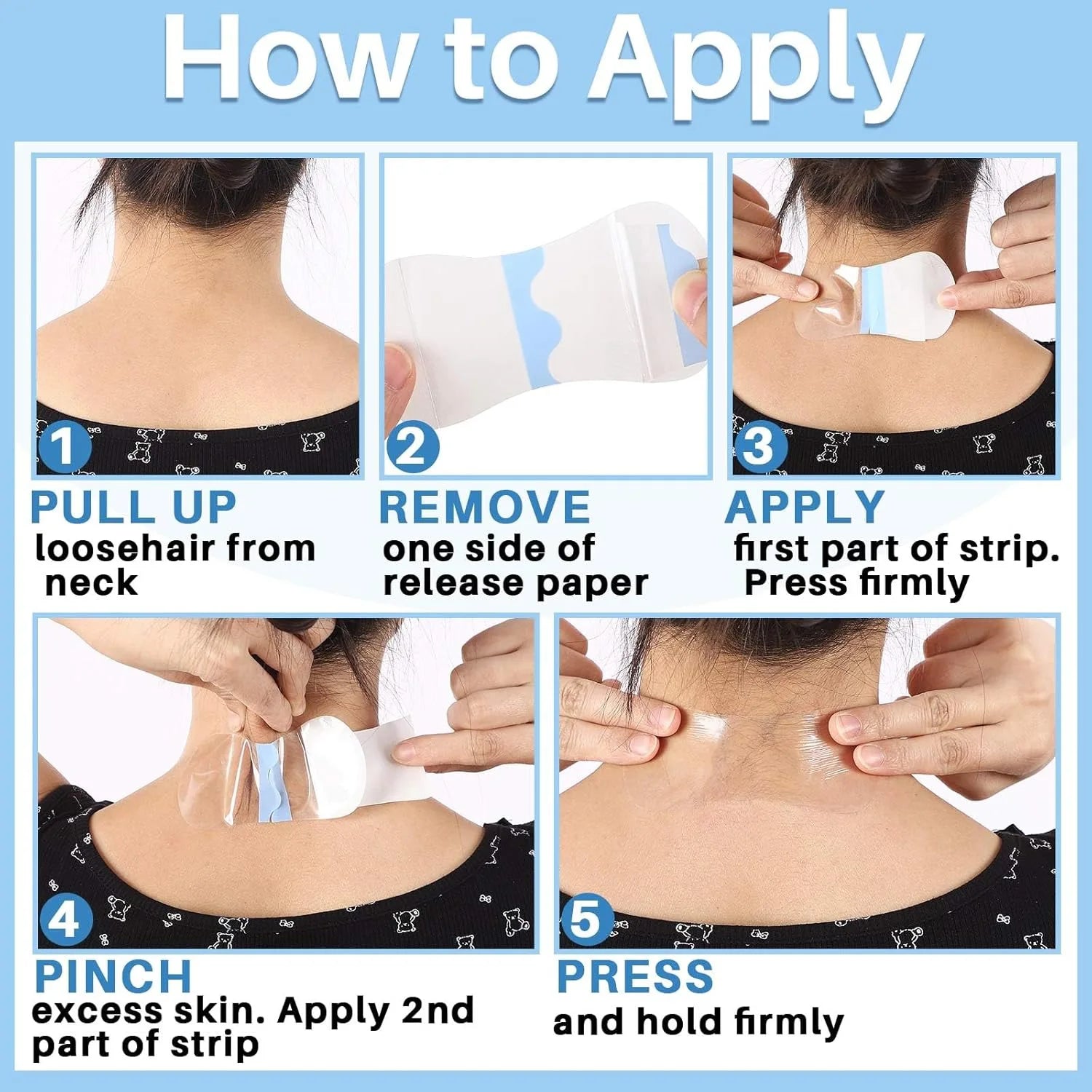 10/30/50/100pcsNeck lifting patches PU invisible traceless body care aesthetic stretchers skincare Qme
