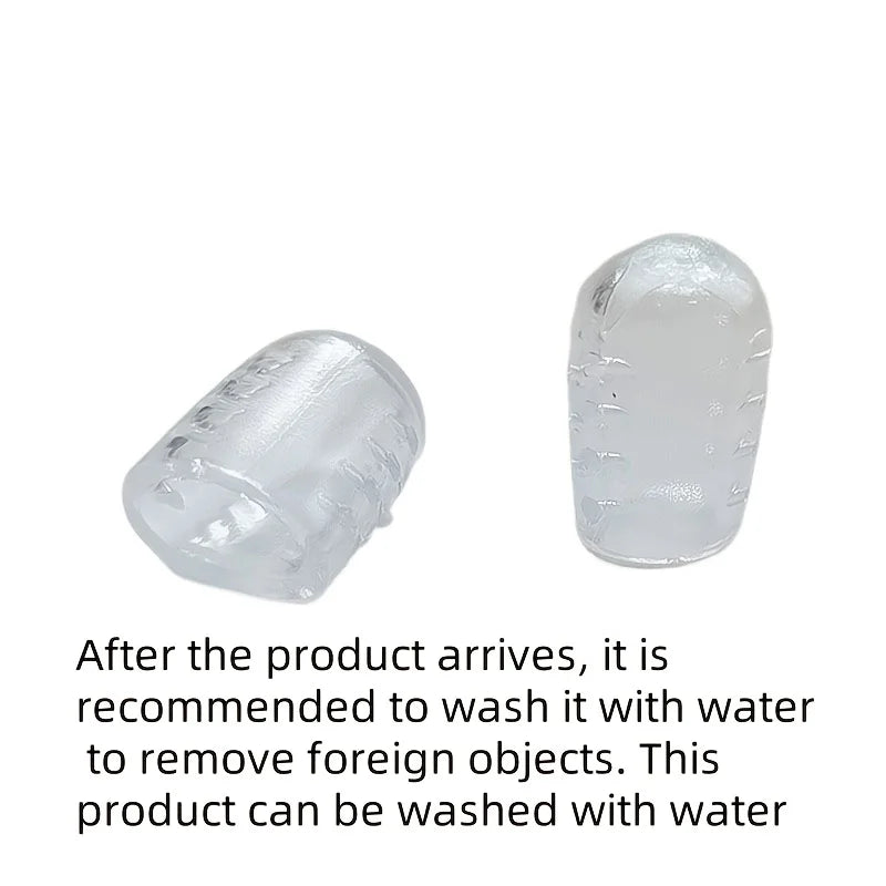 14pcs Breathable Toe Protectors - Transparent, Waterproof Socks for Blister Prevention and Moisture Control Qme