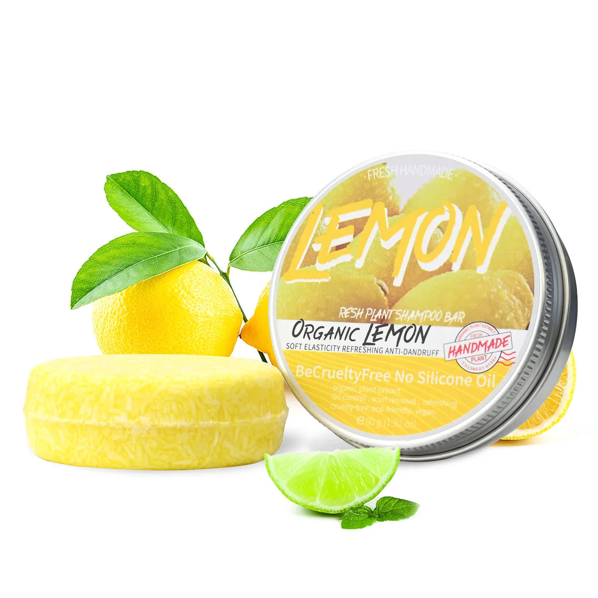 Mint Herbal Shampoo Plant-based Soap Oil Control Dandruff Hand Qme
