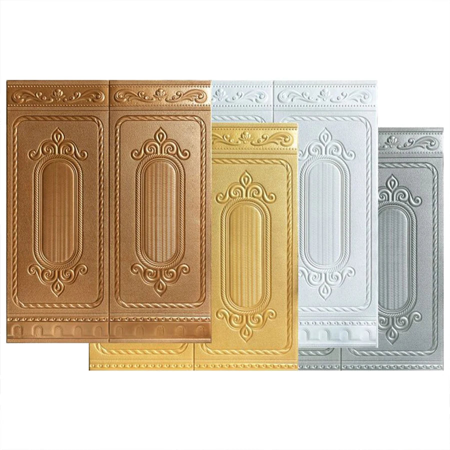 90CM*70CM 3D Waterproof Moisture-proof Living Room Bedroom Wall Surround Headboard Soft Package Wallpaper Self Adhesive Painting Qme