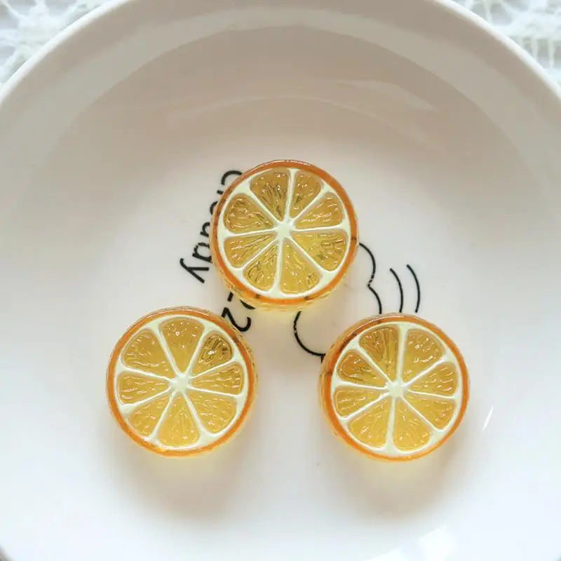 10PCS Mini Adorable Watermelon Flat Back Cabochons Kawaii Fruit Pieces for DIY Scrapbook Gift Wrapping Decor Qme StyleC