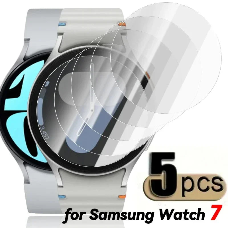 Tempered Glass for Samsung Galaxy Watch 6 40 44mm HD Screen Protector Film Anti-Scratch for 5Pro 45mm 6 Classic 43 47mm membrane Qme