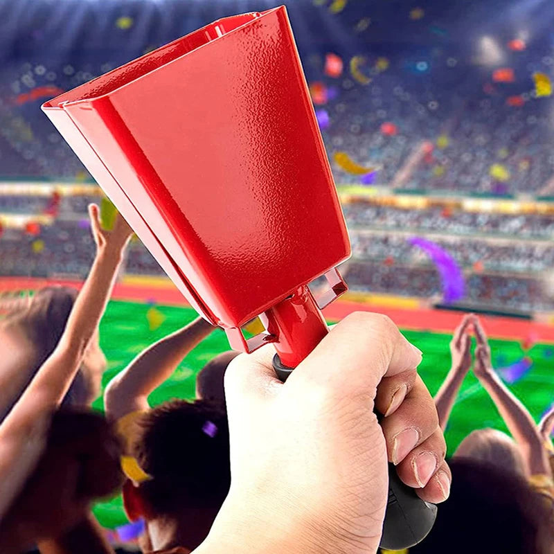 Cowbell Handle Noise Makers Sports Events Cheering Iron Cow Bells Qme
