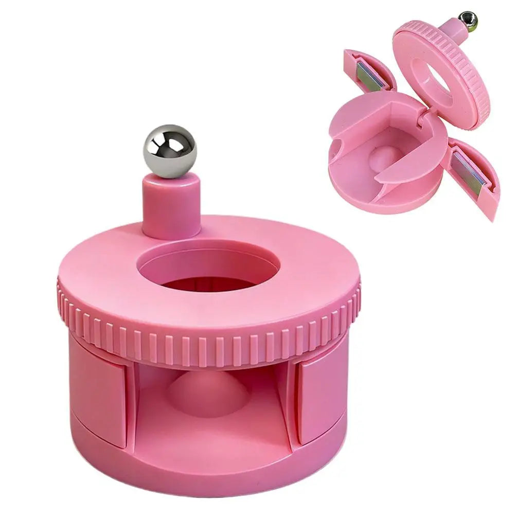 Rotating Cat Eye Magnet Nails Automatic Glass Bead Nail Spinner Qme B