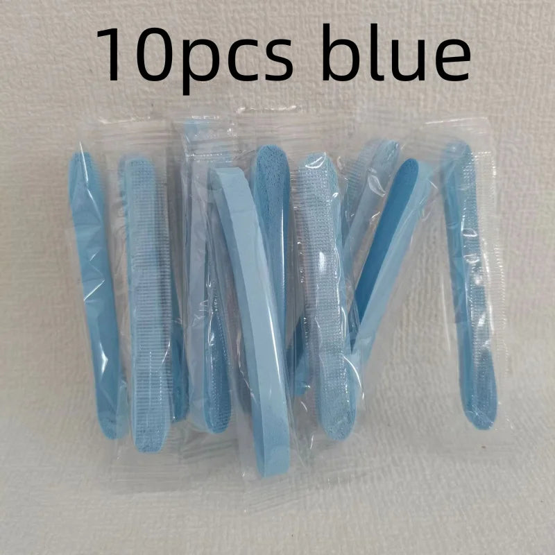 Compressed Face Wash Sponge Kit Ultra Soft Reusable Travel Friendly Perfect for Cleansing Makeup Removal Mask Application Qme 10pcs blue
