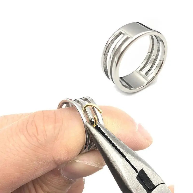 Stainless Steel Jump Ring Open Closing Finger DIY Fashion Jewelry Qme