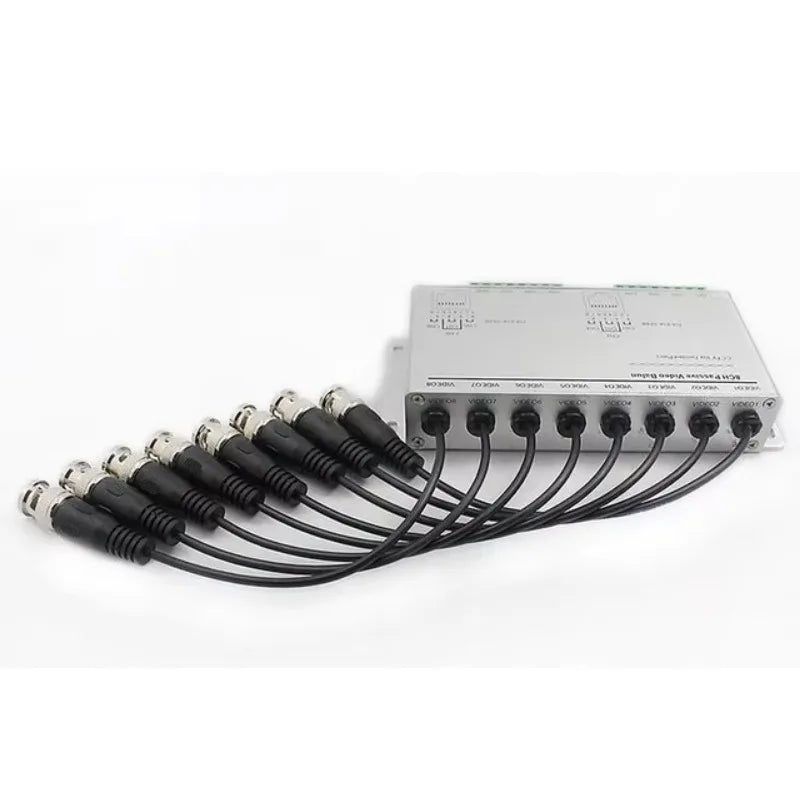 8CH HD CVI TVI AHD Passive Balun Transceiver 8Channels BNC to UTP Cat5/6 Adapter for CCTV Camera 720P 1080P DVR Qme