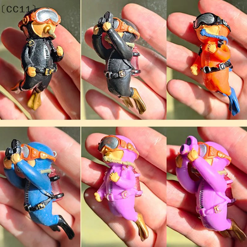 CC11 Resin Aquarium Ornaments Interesting Floating Decoration Qme