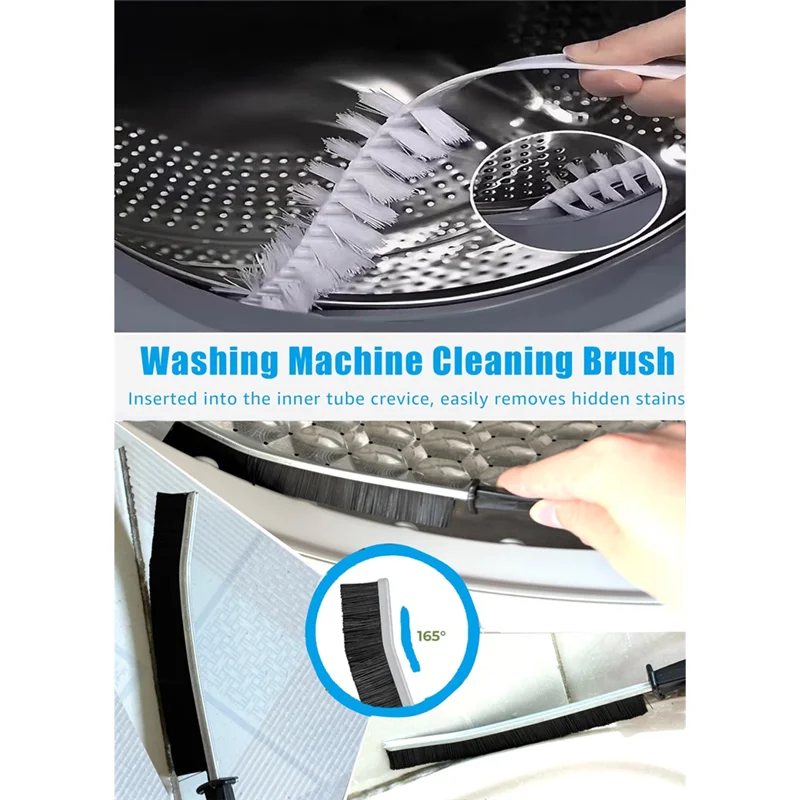 A02F-For GE For Profile Washer Dryer Combo- 4-Pack Lint Filter Replacement, For GE WH01X35719& Dryer Vent Brush Qme