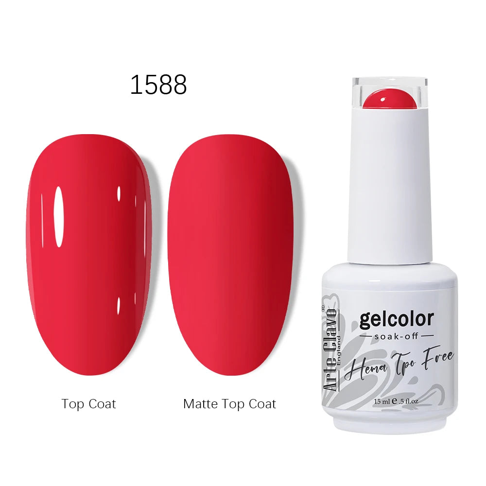 Arte Clavo Red Series Gel HEMA TPO Nail Polish Winter Dark Art