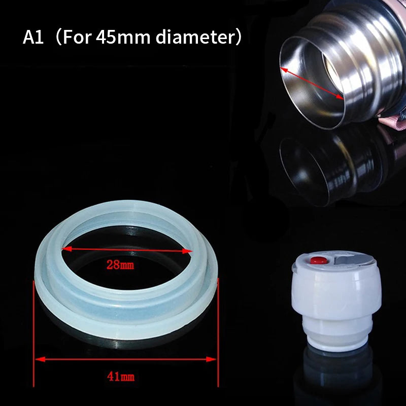 5Pcs Sealing O-Ring for 4.5cm 5.2cm Vacuum Bottle Cover Stopper Thermal Cup Lid Seals Gaskets Qme A1