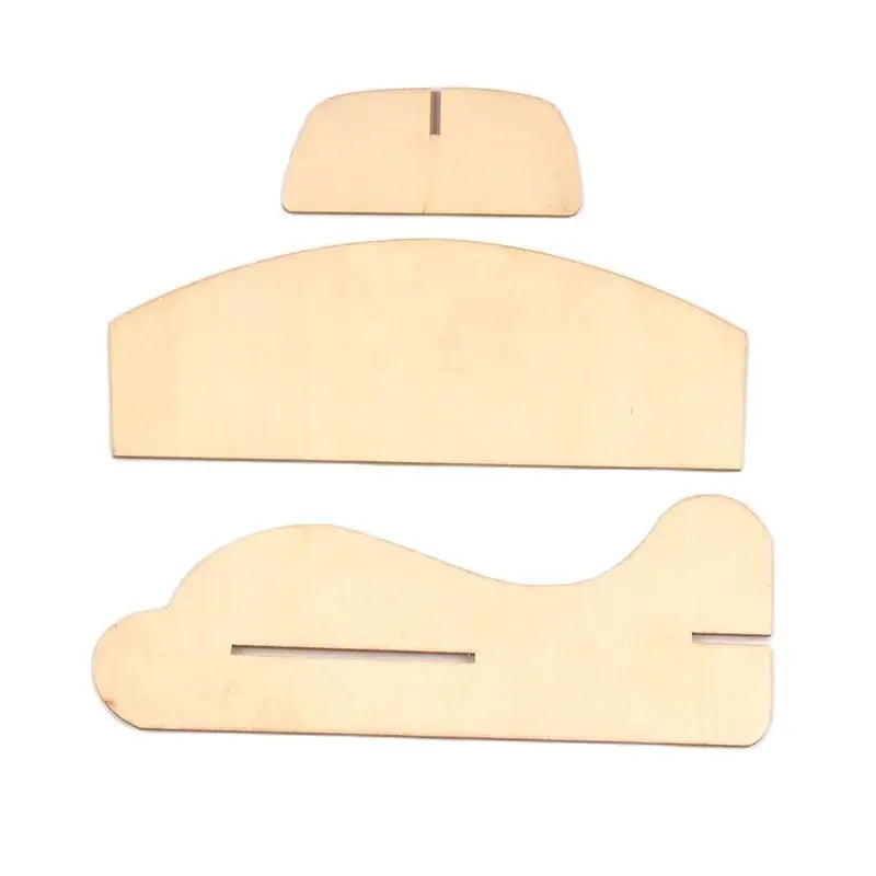 1Pcs 19x18cm Blank Colored Graffiti Unfinished Aircraft Wood Slices DIY Crafts Assembled Materials Puzzle Model Home Decortaions Qme 1Pcs
