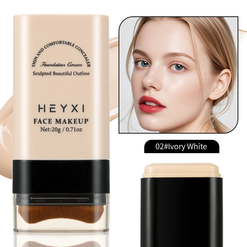 Foundation Make-up Stick Moisturizing Without Drying Long-lasting Qme 02 lvory White