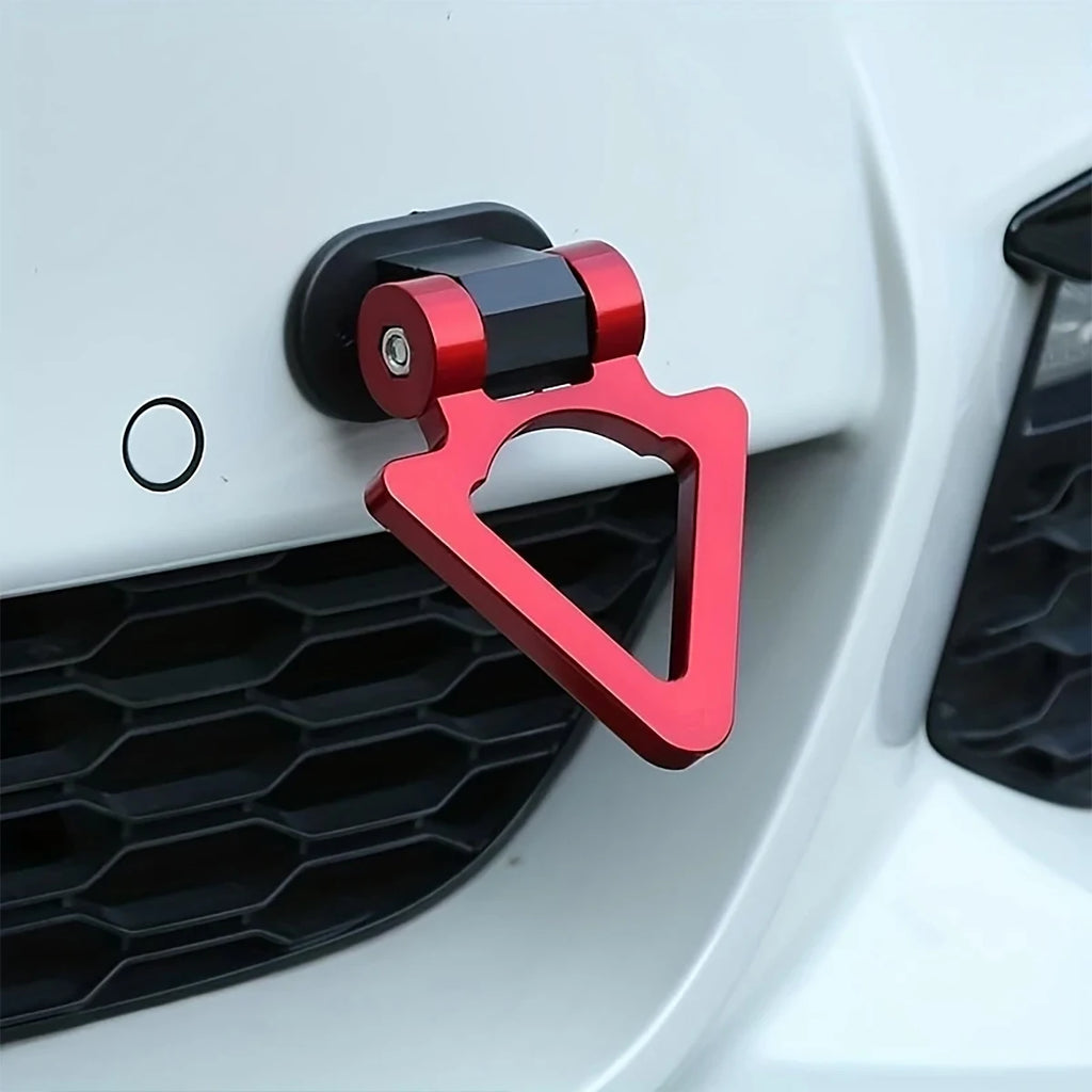 Car Triangle Shaped Tow Hook Decorations Trailer Sticker Exterior ABS Qme