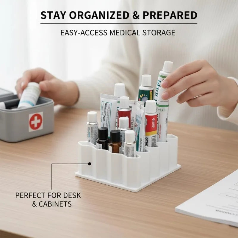 Ointment Holder Desktop Stand Silicone Material Cosmetics Storage Qme