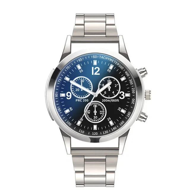 Fashion Men Luxury Watches Mens Business Stainless Steel Casual Quartz Watch For Male Wristwatch Relogio Masculino Qme