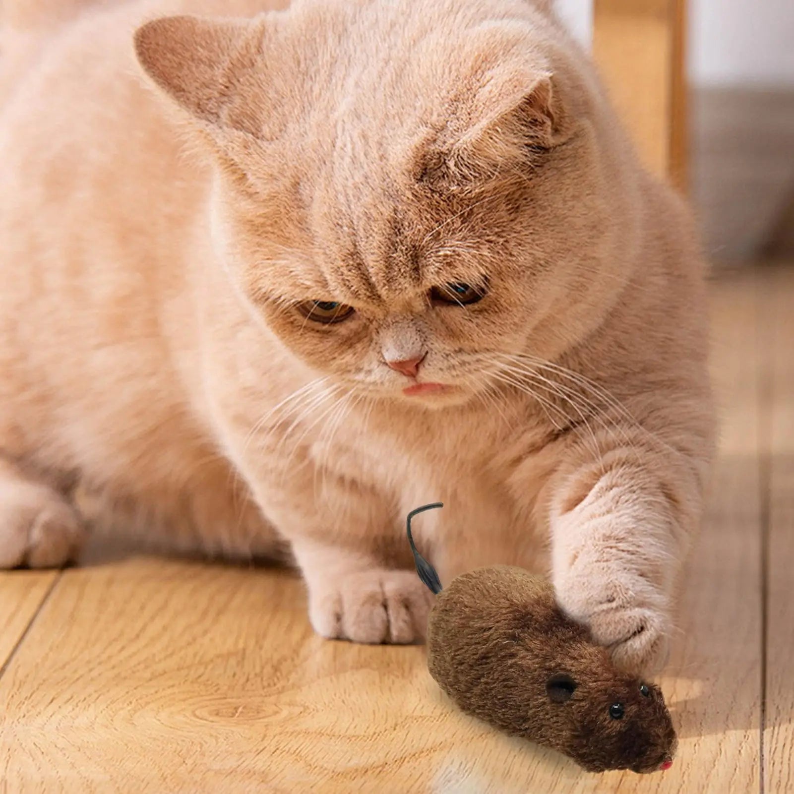 Cat Toy Mouse Moving Moving Plush Cat Toys in Mouse Shape Interesting Cat Chasing Toys Decorative Kitten Stuffed Toy Interactive Qme