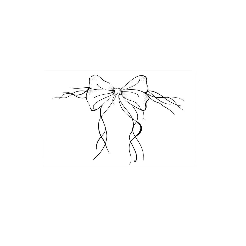 Black Grey Line Art Poppy Butterfly Tattoo Sticker, Temporary Tattoo Ins Style High-End Waterproof Long-Lasting Flower Small Pat Qme
